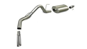 Ford F-150 Performance Exhaust - Single Side Exit - CORSA Performance - Sport Cat-Back - Polished - `05-`08